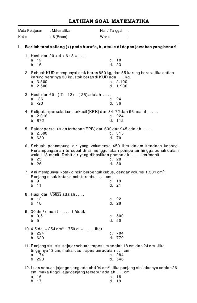 7 Rahasia Nilai Sempurna Menggunakan Bank Soal Matematika Kelas 5 Semester 1 Terbaru