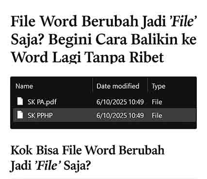 File Word Berubah Jadi File Saja Begini Cara Balikin ke Word Lagi File Word Berubah Jadi File Saja Begini Cara Balikin ke Word Lagi
