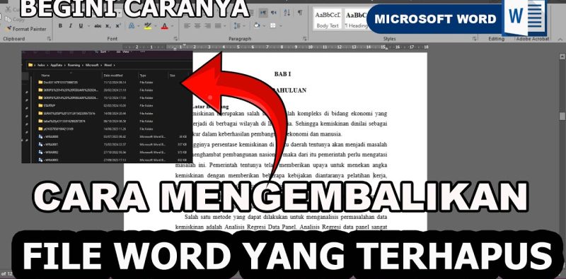 Akhirnya Terungkap 5 Cara Mengembalikan File Word yang Berubah Menjadi File PV Terbukti Ampuh