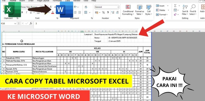 Ternyata Begini 3 Cara Mengcopy Excel ke Word Agar Tidak Berubah Rapi Anti Berantakan