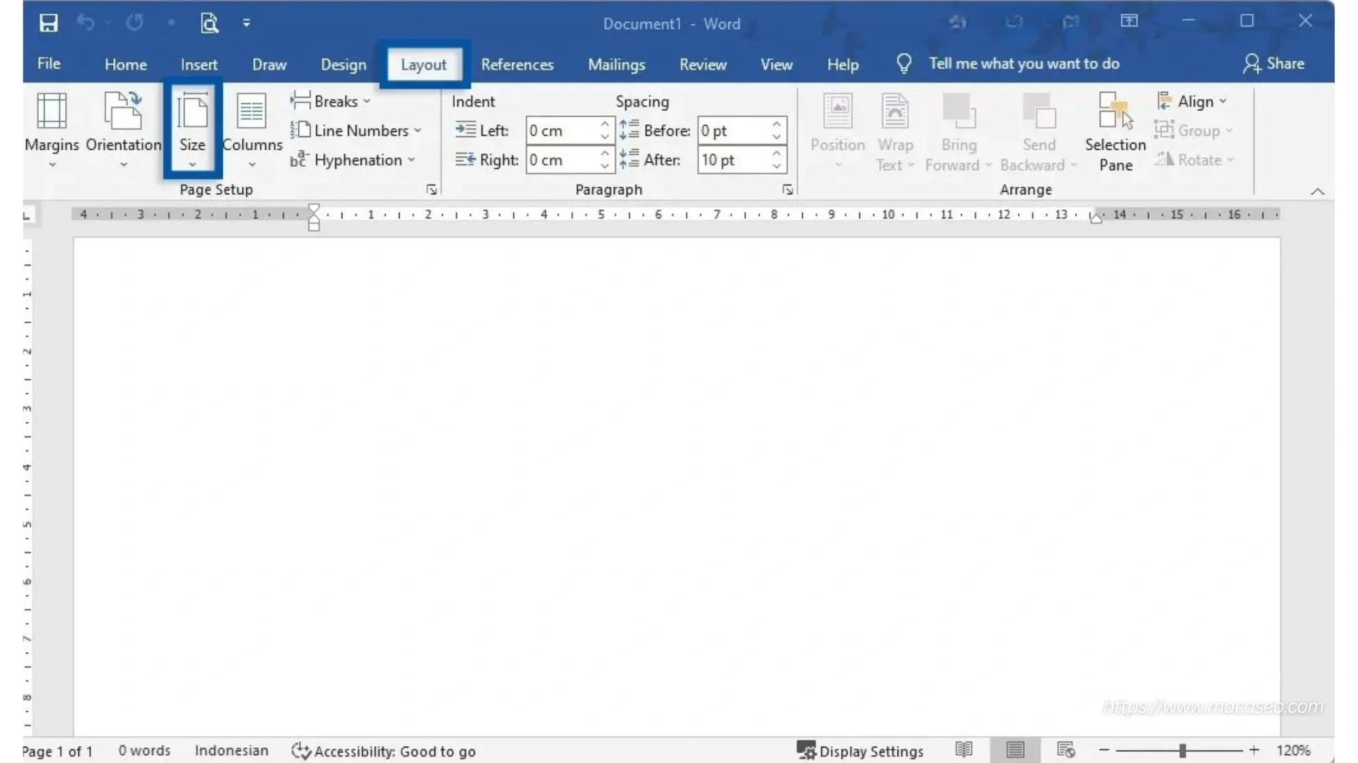 Cara Mengatur Ukuran Kertas di Microsoft Word Agar Tidak Terpotong Saat