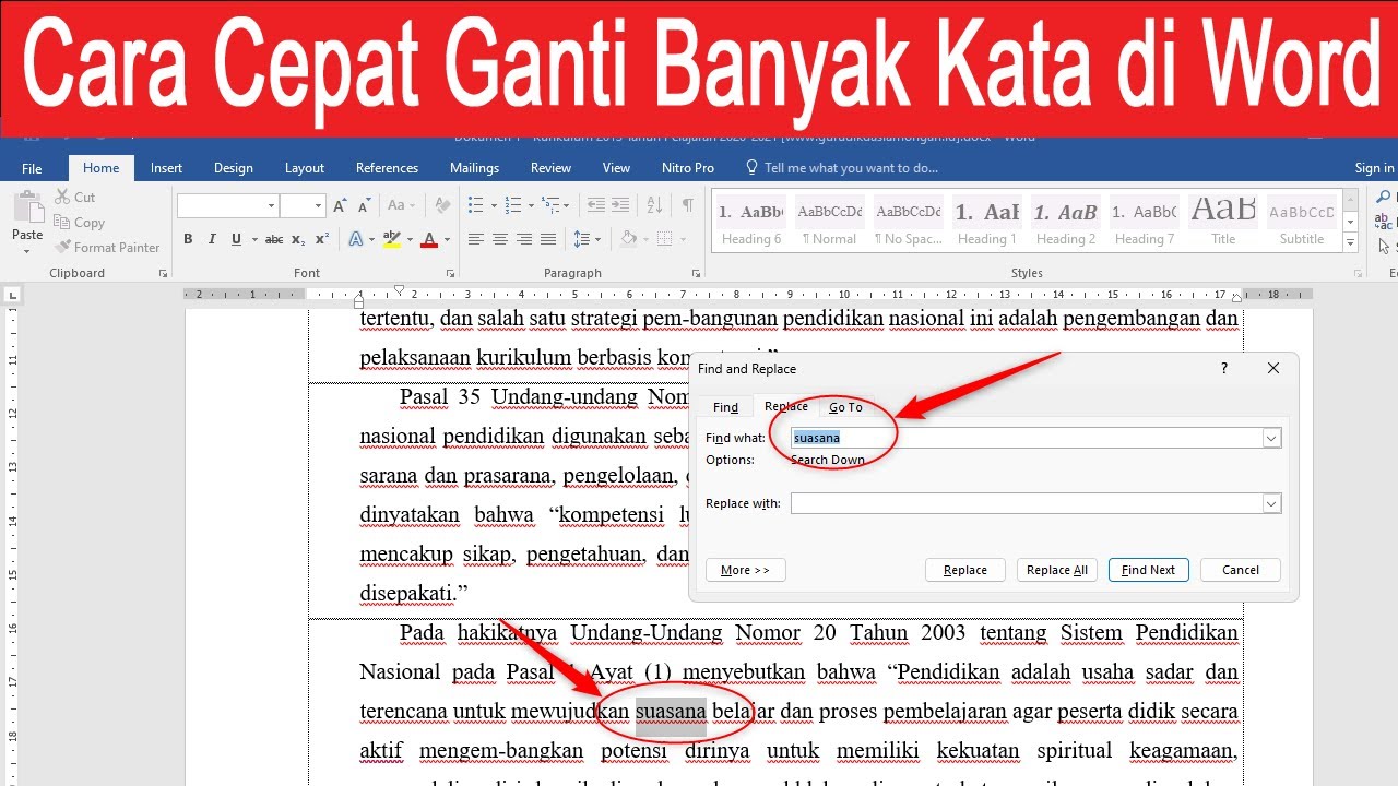 Ternyata Ini Cara Mengcari dan Mengubah Kata Menjadi Enter di Word yang Jarang Diketahui