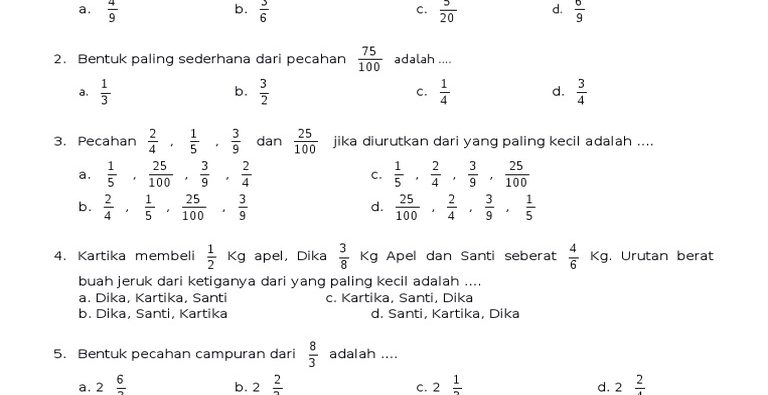 Pegadaian-KSEI Perkuat ETF Emas, 3 Fakta di Bank Soal Matematika Kelas 6 SD Semester 1