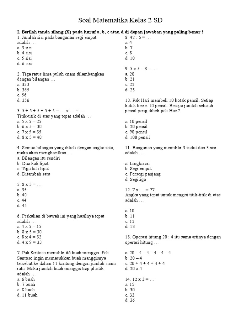 Kuasai Matematika Sejak Dini Panduan Lengkap Mengunduh Bank Soal