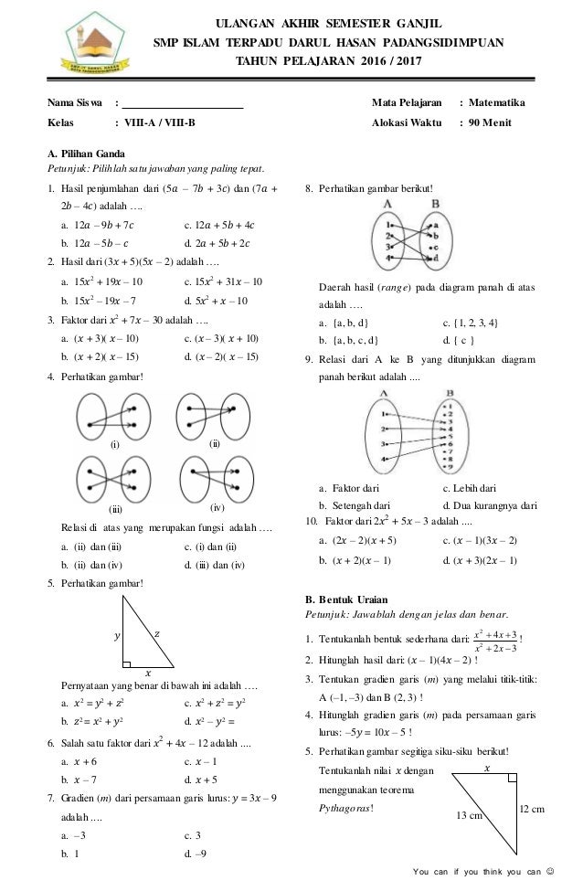 Wajib Tahu! 50 Bank Soal Matematika Peminatan Kelas X Semester 1 Kunci Jawaban 2026