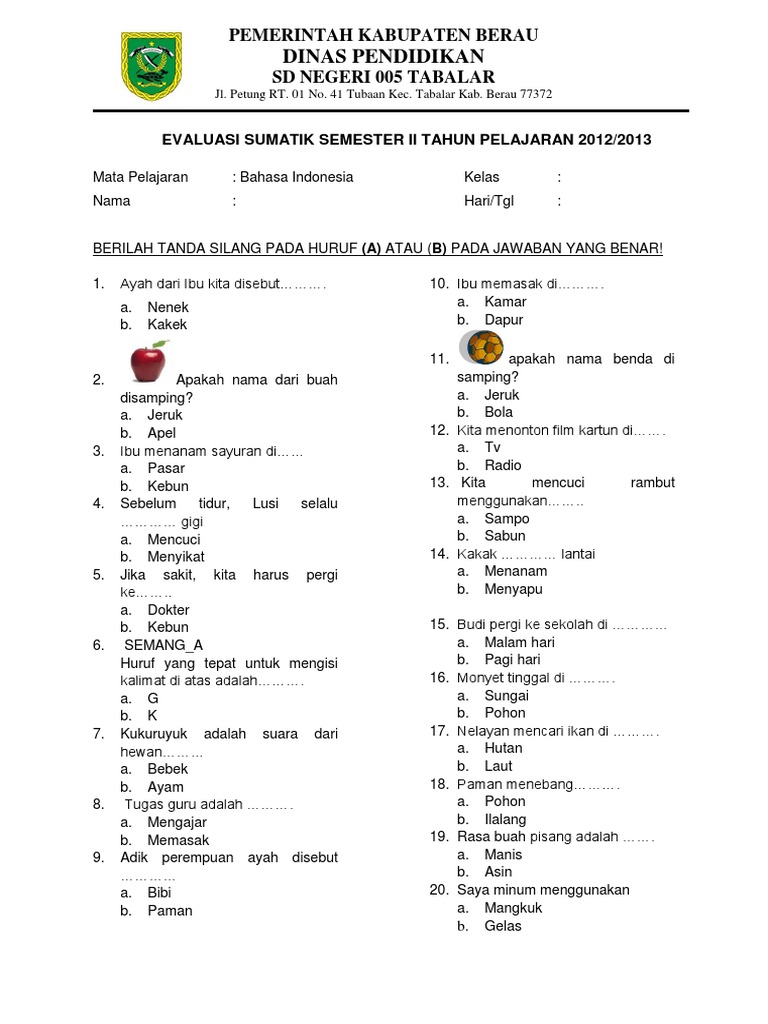 5 Contoh Soal Bahasa Indonesia Kelas 6 Semester 2 KD 8.1 Berbasis PjBL yang Wajib Dikuasai