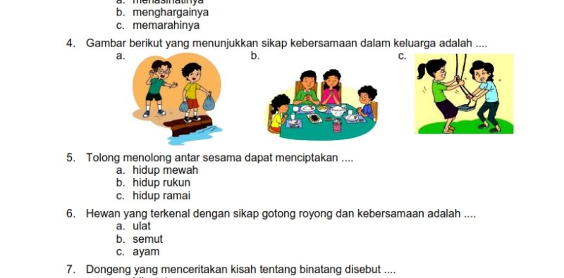 5 Contoh Soal Bahasa Indonesia Kelas 6 Tema 1 Subtema 2 yang Paling Sering Keluar di Ujian