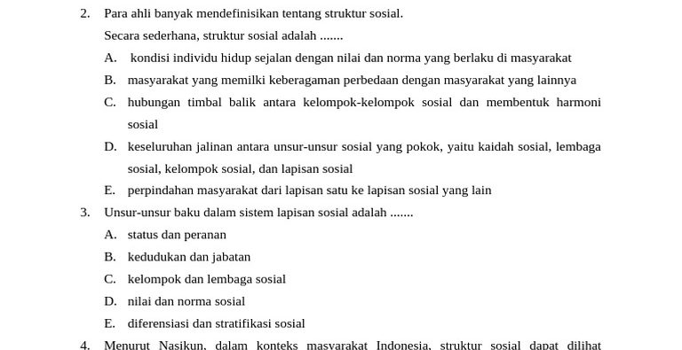 5 Soal PAT Sosiologi Kelas 11 Semester 2 yang Sering Muncul, Ternyata Ini Rahasianya!