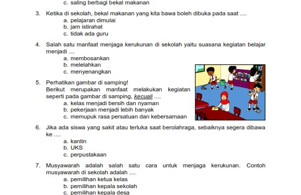 Rahasia Soal Tematik Kelas 2 Tema 1 Hidup Rukun di Sekolah yang Jarang Diketahui