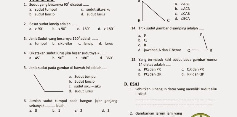Soal Ulangan Matematika Kelas 3 Semester 2 Siap Cetak, 5 Lembar Kerja Wajib Tahu