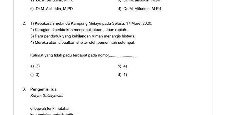 Ternyata Quizizz Ujian Sekolah Bahasa Indonesia Kelas 6 Bisa Gantikan LJUS SD di 2026