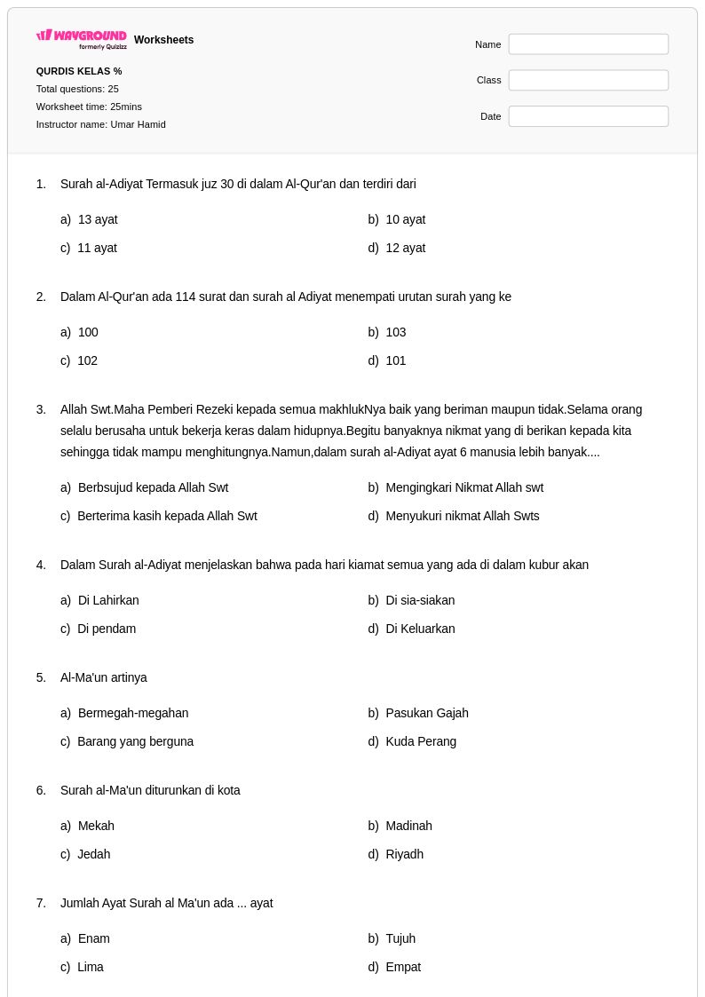 50 lembar kerja Akhiran -Ed untuk Kelas 5 di Wayground Gratis