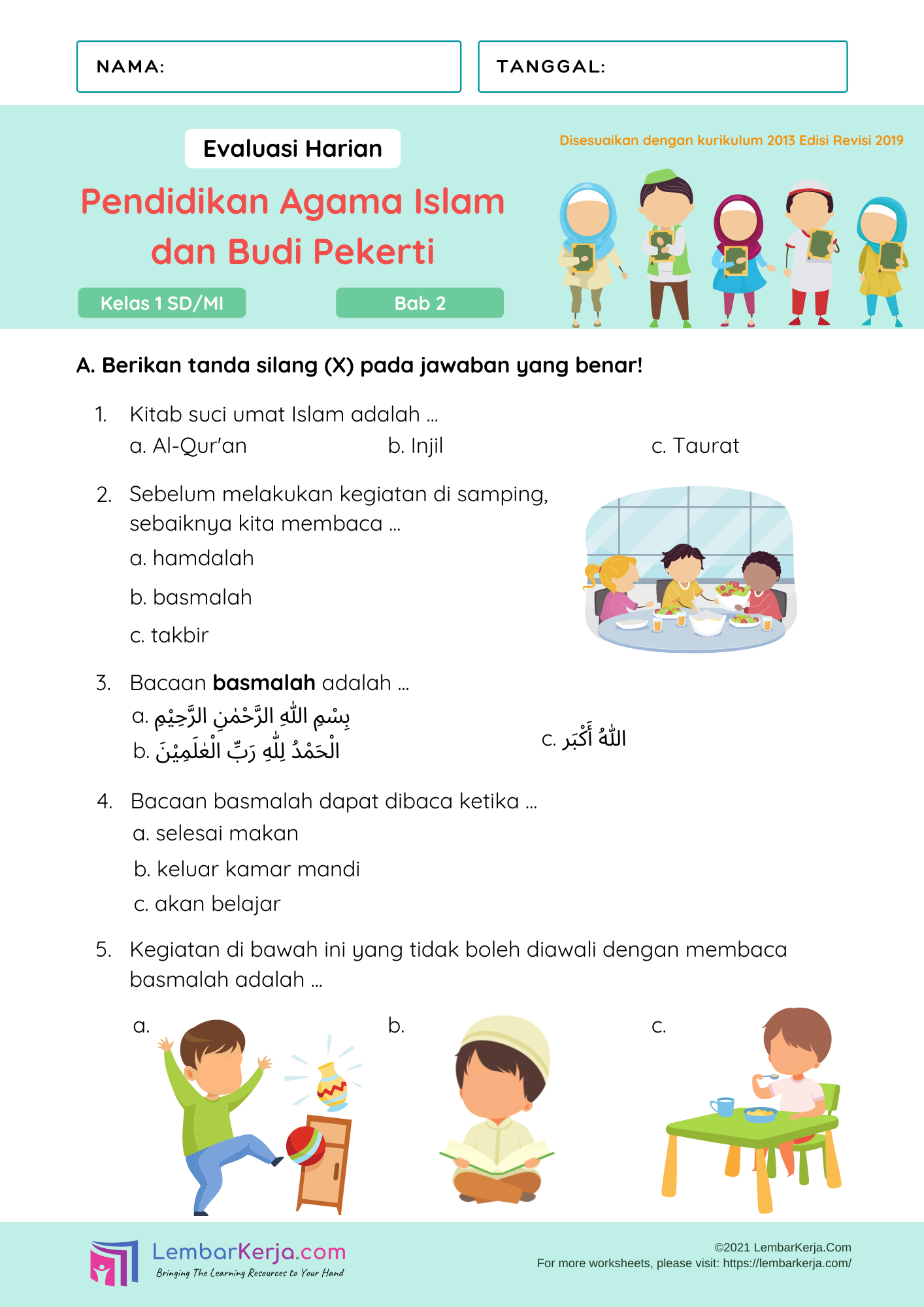 Wajib Tahu: 3 Tipe Soal UTS Agama Islam Kelas 5 Semester 2 Kurikulum 2013 yang Sering Keluar