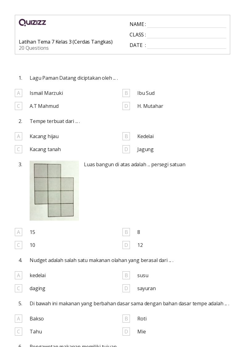 50 lembar kerja Bentuk Datar untuk Kelas 3 di Quizizz Gratis Dapat 50 lembar kerja Bentuk Datar untuk Kelas 3 di Quizizz Gratis Dapat