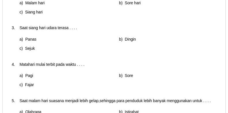 5 Contoh Soal Kelas 2 Tema 8 Subtema 1 Siap Cetak, Ini Lembar Kerja dari Bimbel Brilian