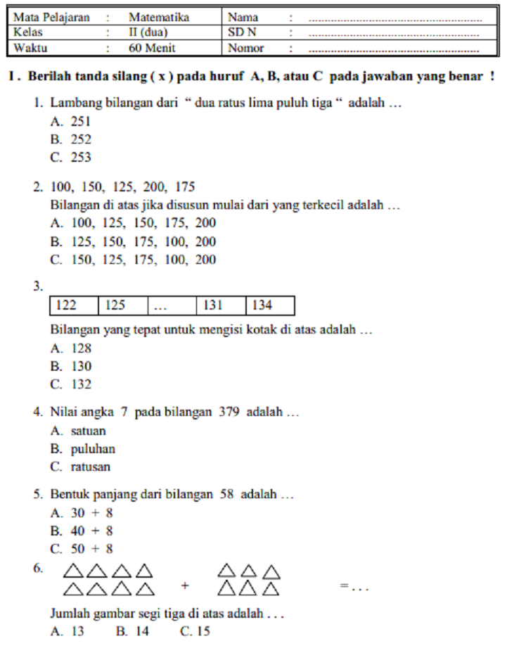Mengintip Soal Ujian Kelas 2 SD Panduan Lengkap untuk Mempersiapkan Mengintip Soal Ujian Kelas 2 SD Panduan Lengkap untuk Mempersiapkan