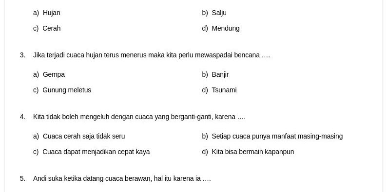 Akhirnya Terungkap! 7 Contoh Soal Kelas 2 Tema 5 Subtema 2 Paling Sering Muncul di 2026