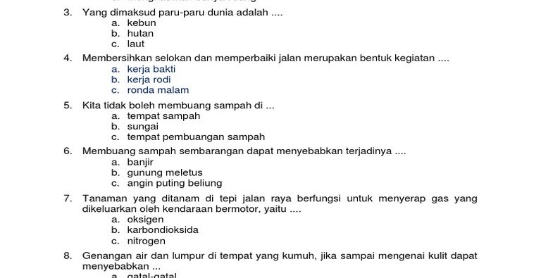 Jangan Lewatkan 60 Contoh Soal Kelas 2 Tema 4 Subtema 4 dan Kunci Jawabannya 2026
