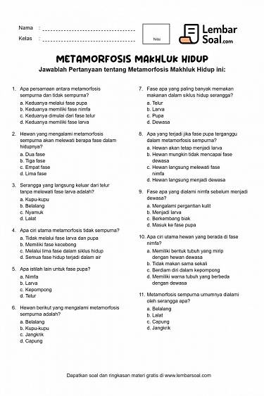 Rahasia latihan soal ipa kelas 3 bab perubahan pada makhluk hidup: biotik dan abiotik