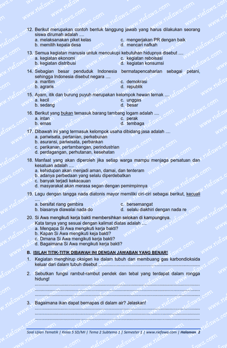 Soal Tematik Kelas 5 Tema 2 Subtema 1 Semester 1 Tahun 2019 - Rief Awa Blog Soal Tematik Kelas 5 Tema 2 Subtema 1 Semester 1 Tahun 2019 - Rief Awa Blog