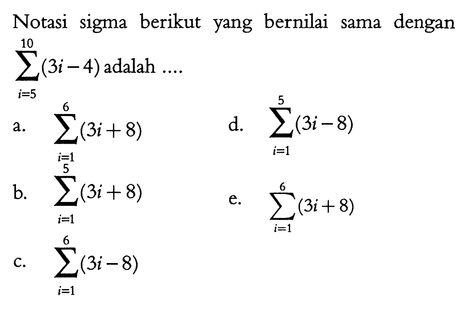 Kumpulan Contoh Soal Notasi Sigma - Matematika Kelas 11 CoLearn Kumpulan Contoh Soal Notasi Sigma - Matematika Kelas 11 CoLearn