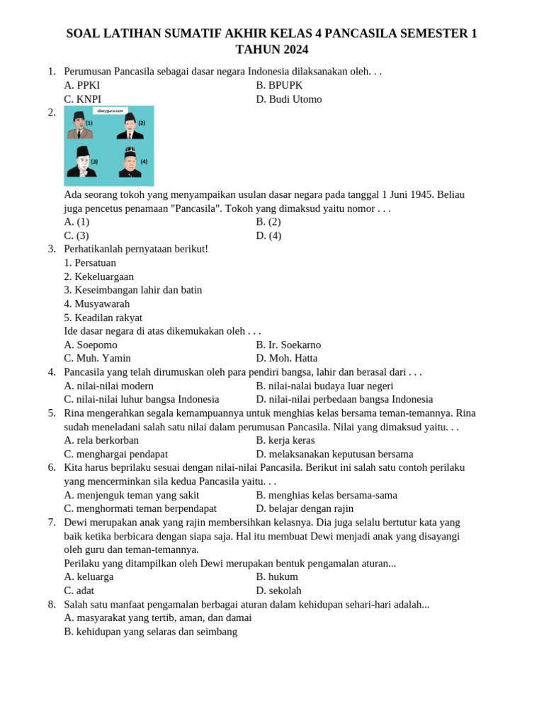 Ternyata Ini Kunci Sukses Kerjakan Soal Matematika Kelas 1 Semester 1 Kurikulum Merdeka