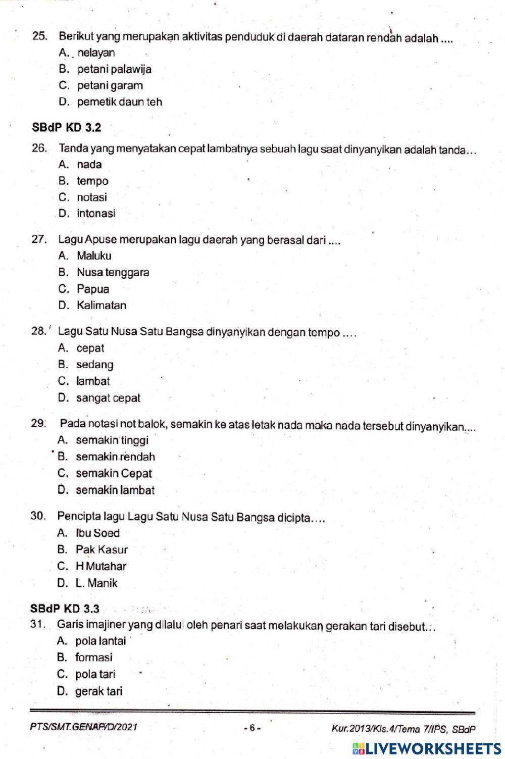 Rahasia Lulus Nilai Sempurna dengan Kumpulan Soal PTS Kelas 4 Tema 7 Semester 2 Terbaru Rahasia Lulus Nilai Sempurna dengan Kumpulan Soal PTS Kelas 4 Tema 7 Semester 2 Terbaru
