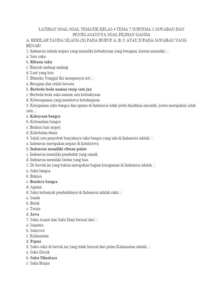 Rahasia Nilai Sempurna Bocoran Soal PTS Kelas 4 Tema 6 dan 7 Wajib Kamu Pelajari Sekarang Rahasia Nilai Sempurna Bocoran Soal PTS Kelas 4 Tema 6 dan 7 Wajib Kamu Pelajari Sekarang