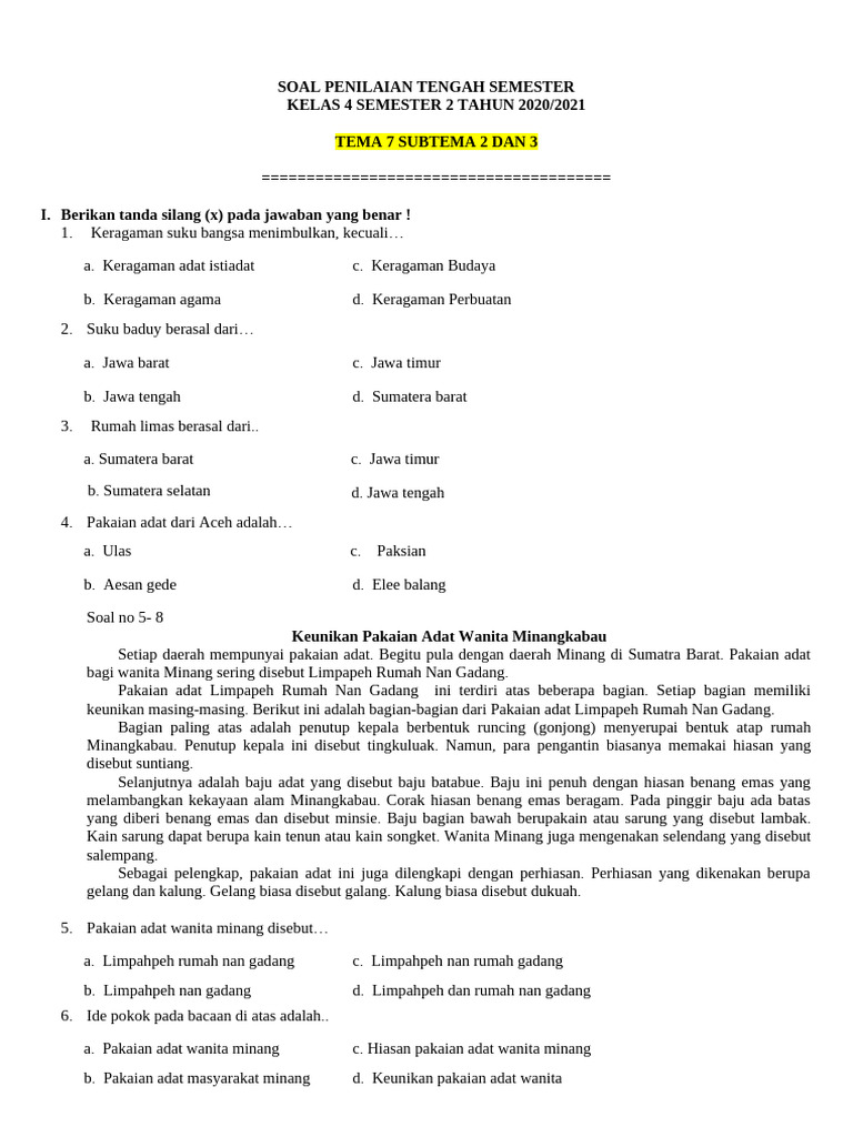 Rahasia Sukses Menjawab Soal PTS Kelas 4 Tema 7 Subtema 2 Agar Nilai Langsung Melonjak Rahasia Sukses Menjawab Soal PTS Kelas 4 Tema 7 Subtema 2 Agar Nilai Langsung Melonjak