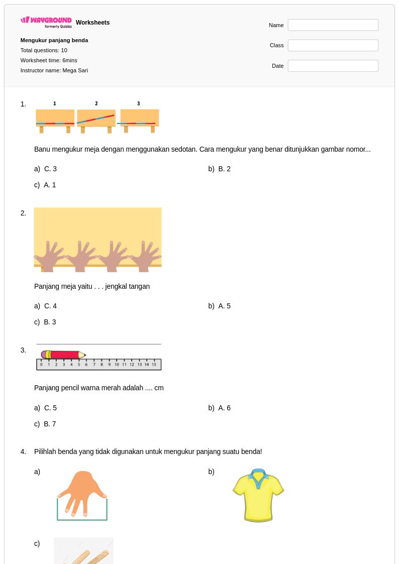 Ternyata Ini Rahasia Cara Cepat Menjawab Soal Pengukuran Kelas 1 SD Agar Nilai Maksimal Ternyata Ini Rahasia Cara Cepat Menjawab Soal Pengukuran Kelas 1 SD Agar Nilai Maksimal